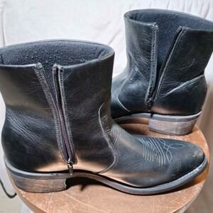Men's Guide Gear Western Style Leather Ankle Boots Size 11
